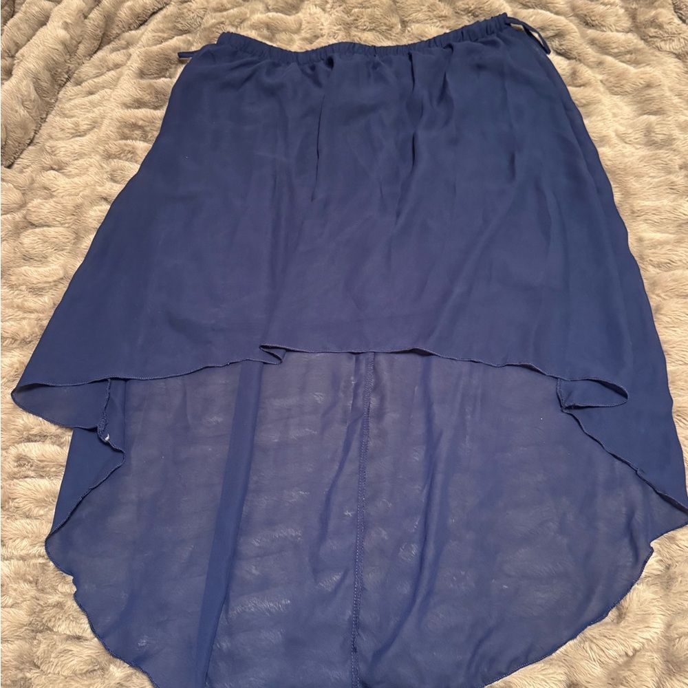 Charlotte Russe Y2K Women’s Blue High-Low Skirt - Size XL - Picture 2 of 3